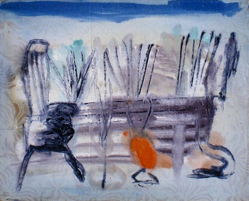 Hans Maas: H.Maas Garten2 40x50cm Oel-Nessel J.2000