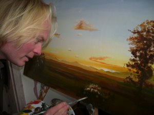 Volker Mersch: Maler bei der Feinarbeit