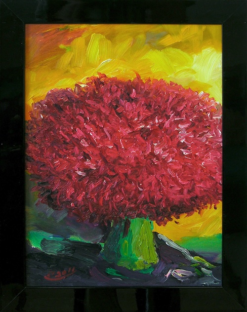 a myschliwzyk:  Flower 2/4 2011 - Oel auf Leinwand, 40x30cm