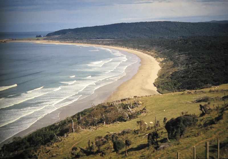 a Aabeck-Ackermann: Neuseeland - Waipati BeachFotografie aus dem K?nstlerbuch Aotearoa. Mit Pinsel, Palette und Kamera durch Neuseeland. 22. Druck der Elke Rehder Presse, 2010. 100 nummerierte und signierte Exemplare.