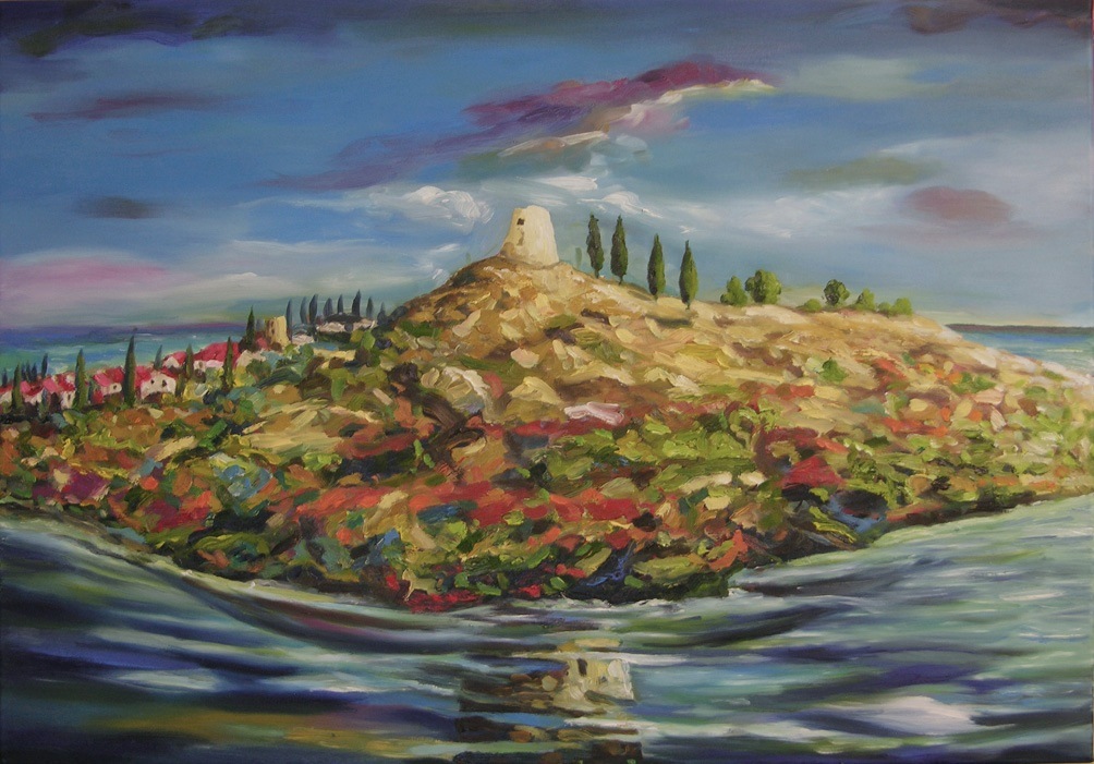 a myschliwzyk: Turm2011 - Oel, auf Leinwand, 100x70cm