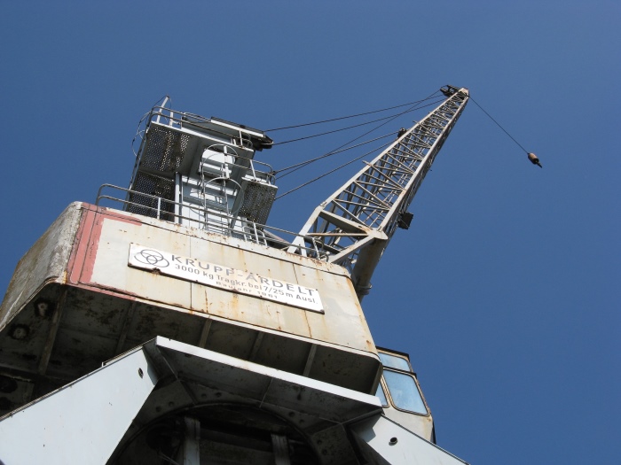 Uwe Holstein: Krupp Hafen-KranFotografie aus dem K?nstlerbuch Hafen Hamburg, Elke Rehder Presse, 2011