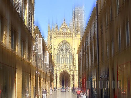 Rene_Roger Schuck: Metz Blick auf St. EtienneMetz Blick auf St. Etienne