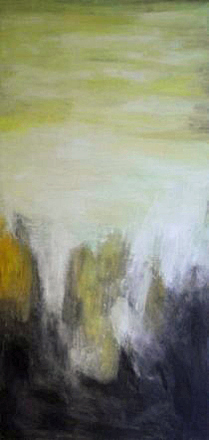 Anja Langbein: Engel, 50 x 80 cm, Acryl auf Leinwand