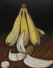 Heike Karbe: BananasOel auf Leinwand, 24x30 cm, 2013