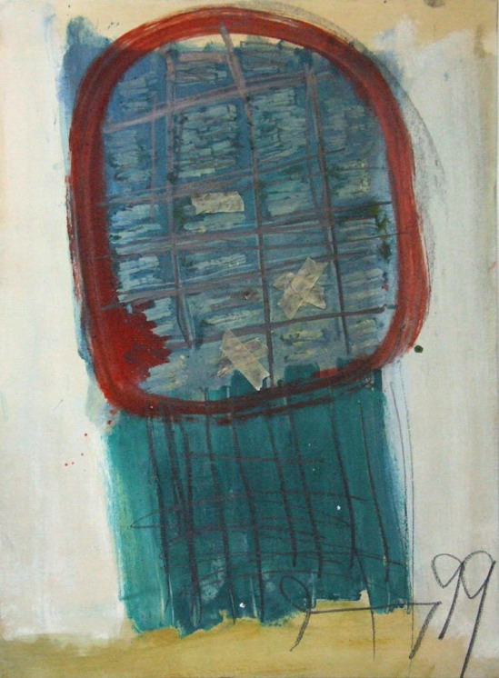 Hans Maas: Hans Maas 5 Oel-Karton 82x102cm J.97