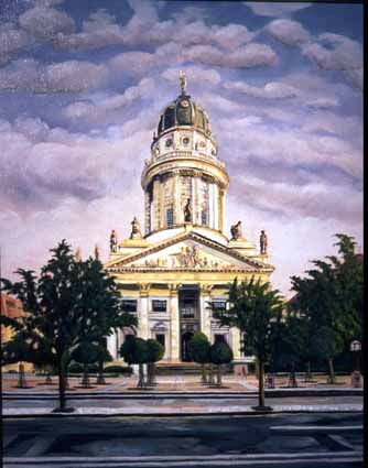 a Sterzenbach: Franz?sischer DomFranz?sischer Dom, Eitempera u. ?l/Lw, 80x60 cm, 1995