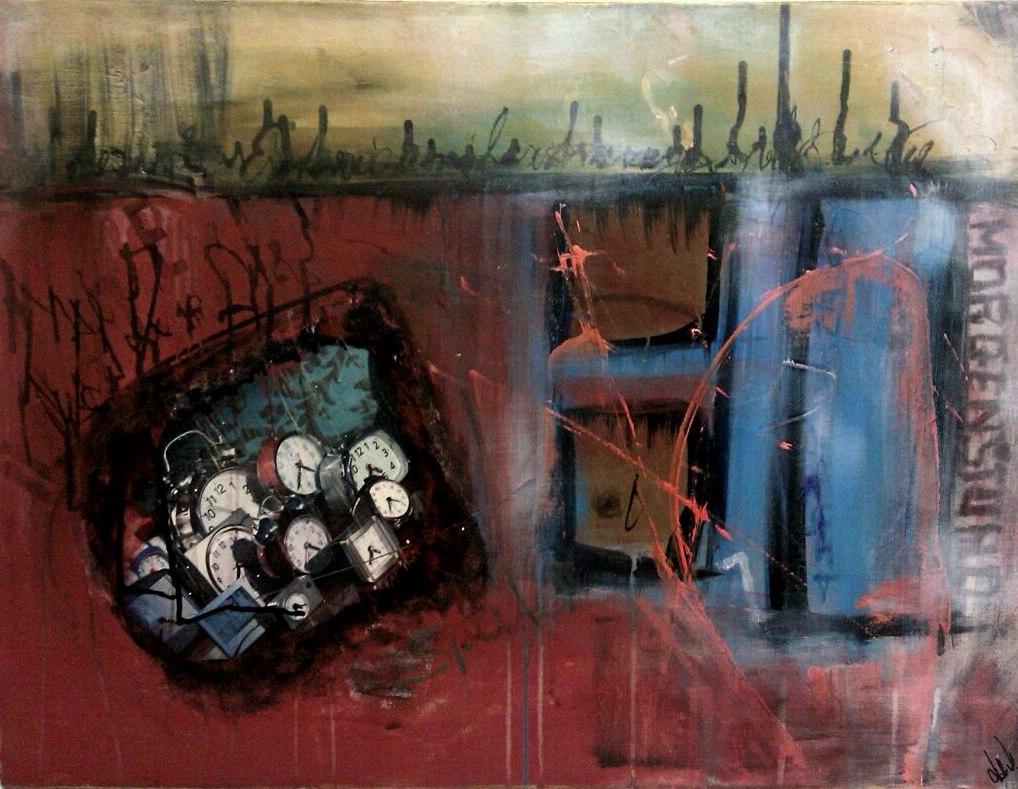 Dolores Doberauer: WeckzeitAcryl on Canvas/ 60x80 cm