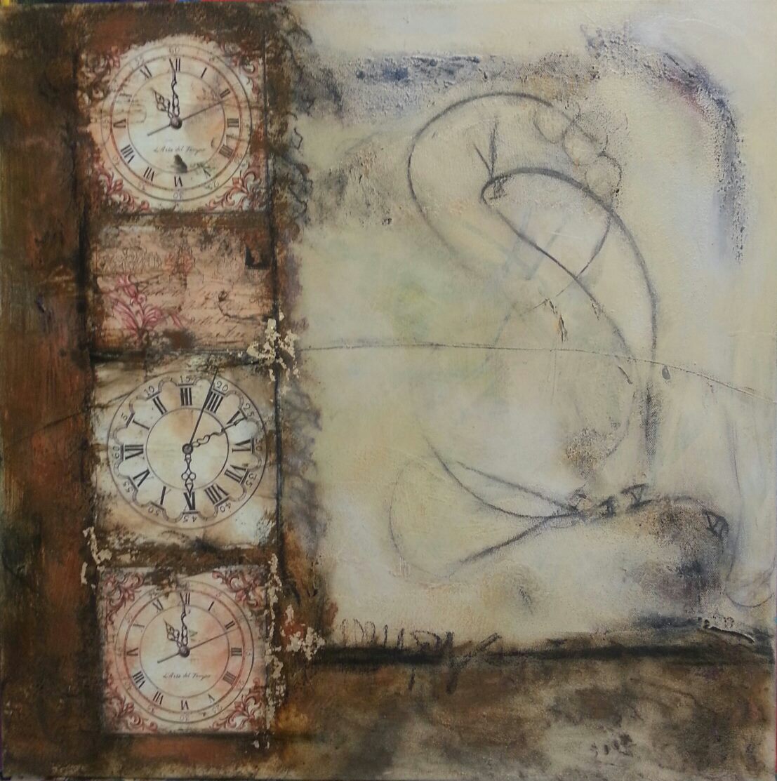 Dolores Doberauer: Zeit und RaumAcryl on Canvas/ 6060 cm