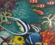 Heike Karbe: AquariumOel auf Leinwand, 24 x 30 cm, 2007