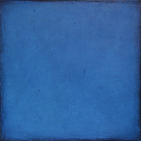 Christine Lw: blau 2-12Farbfeldmalerei, ?l/Lw, 60 x 60