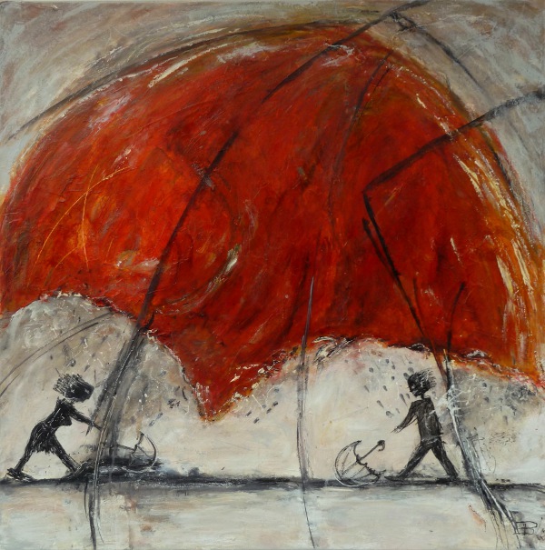 Edeltraud Brown: under the umbrella