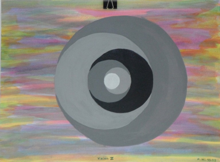 Roland Hirn: Vision/ IIMasse: 40 x 30cm, Acryl auf Papier