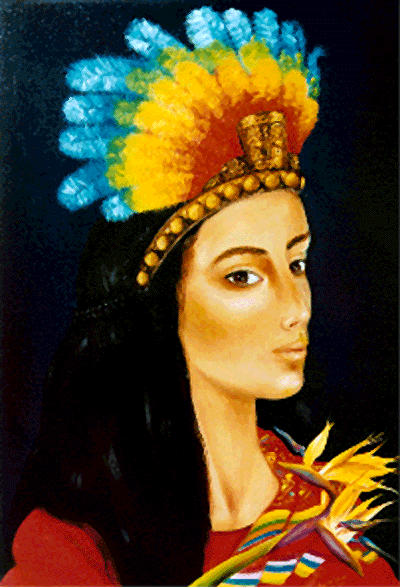 Esmeralda Deike: princesa Inca?lmalerei