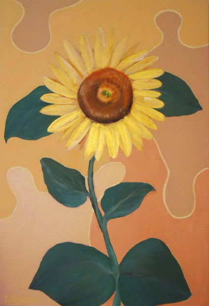  Talidari: Sunflower?l auf Leinwand 60 ? 90 cm