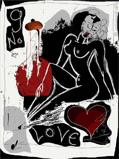 Jacqueline Ditt: Love Potion (Liebestrank)2013 - ltd. Edition : Originalgrafik - Digital Fine Art Print