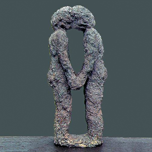 Harald_J Braun: Koerper AgglomerHomins-Agglomere Skulpturen, Kartoffel ~ Bronze ,  Die zu Beginn aus rohen Kartoffeln geschnitzten Figuren,  werden nach dem Prinzip der verlorenen Form  in Bronze transformiert. 