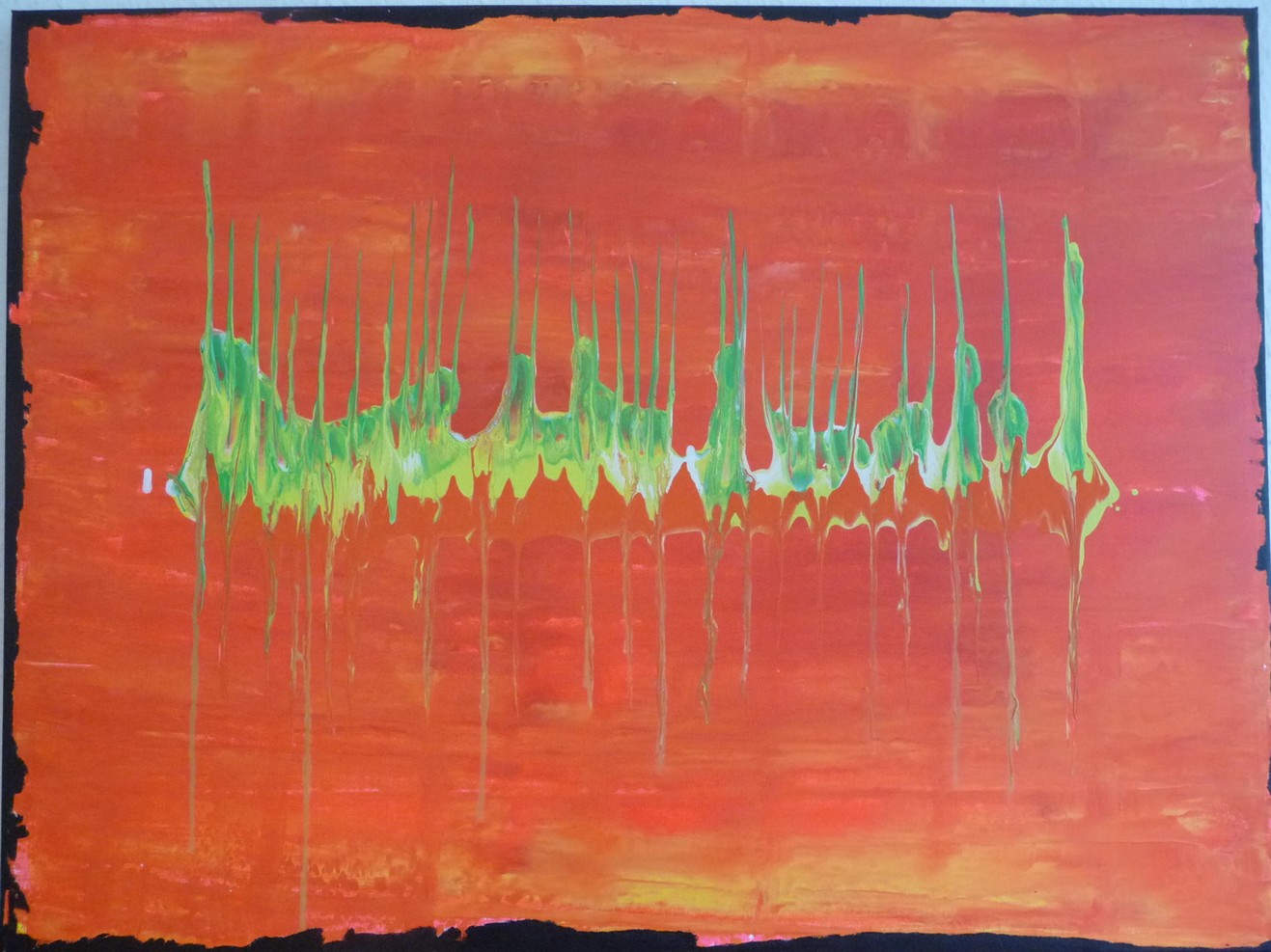 Clever-Nolberto Quiroz: ExperimentAcrylfarben auf Leinwand, 60x80 cm