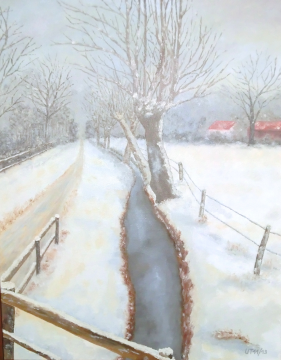 Udo Teuchert: Winter IIOel auf Leinwand / Keilrahmen  40 x 50 cm
