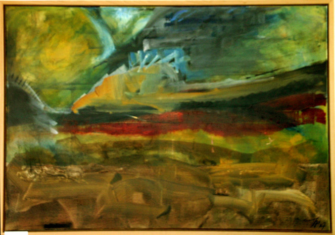Petra Thalermaier: o.T. - Oel - Leinwand 100x80 VERKAUFT