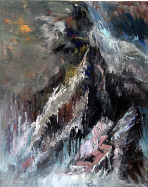 Petra Thalermaier: o.T. - Acryl / Dispersion / Leinwand 100 x 80
