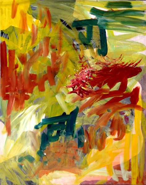 Petra Thalermaier: o.T. - Acryl / Dispersion / Leinwand 100 x 80