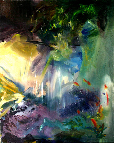 Petra Thalermaier: o.T. - Acryl / Dysersion / Leinwand  100x80 - VERKAUFT