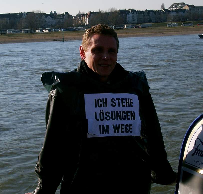 Willi_ Aders-Zimmermann: gegen Sparpolitik 2006 Duesseldorf