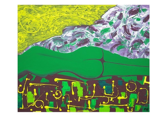 Michael Giangrande: Summer Night (2009)Acrylic colour on canvas 80x100cm