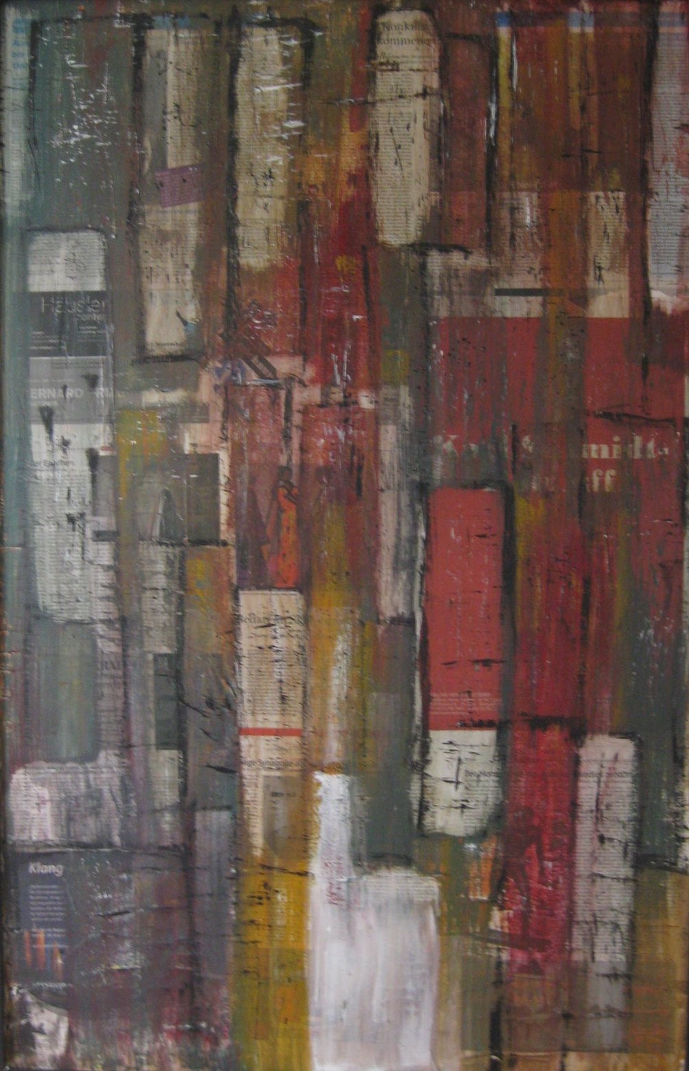 Susanne Neuls: Das weisse HausCollage-Acryl- 116x75x2