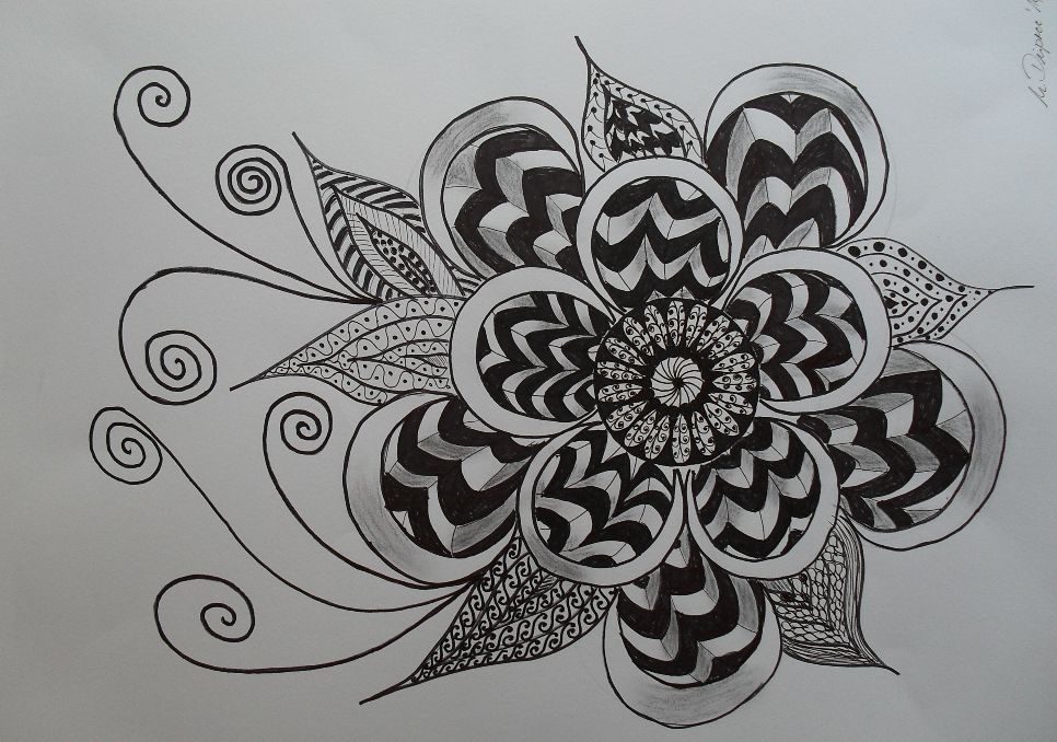 Ursula Dpree: Zentangle