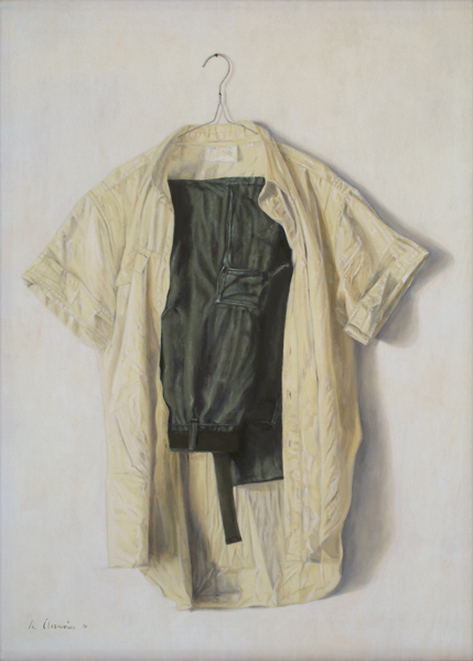 Michael Obermeier: Shirt I (Yellow) ▪ Oil on Canvas ▪ 1986 ▪ 70 x 50 cm