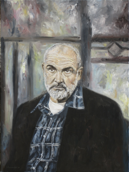 Michael Obermeier: Connery - The Right Man ▪ Oil on Canvas ▪ 1987 ▪ 80 x 60 cm