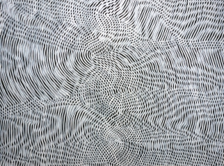 Annette Mewes-Thoms: Lines 90Lack auf Leinwand / 30x40 cm