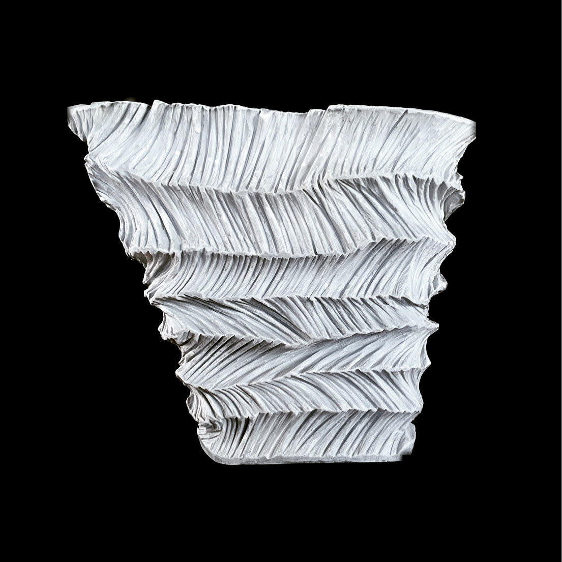 Roger Donati: Onde del MareTorso aus Carrara Marmor. Skulptur von 2020, Grsse 42 x 42 x 16 cm